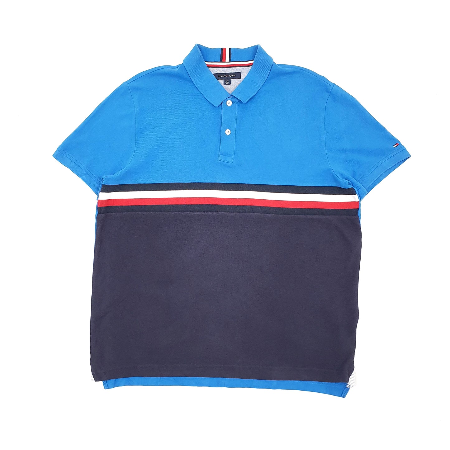 Mens Blue Tommy Hilfiger  Short Sleeve Polo Shirt