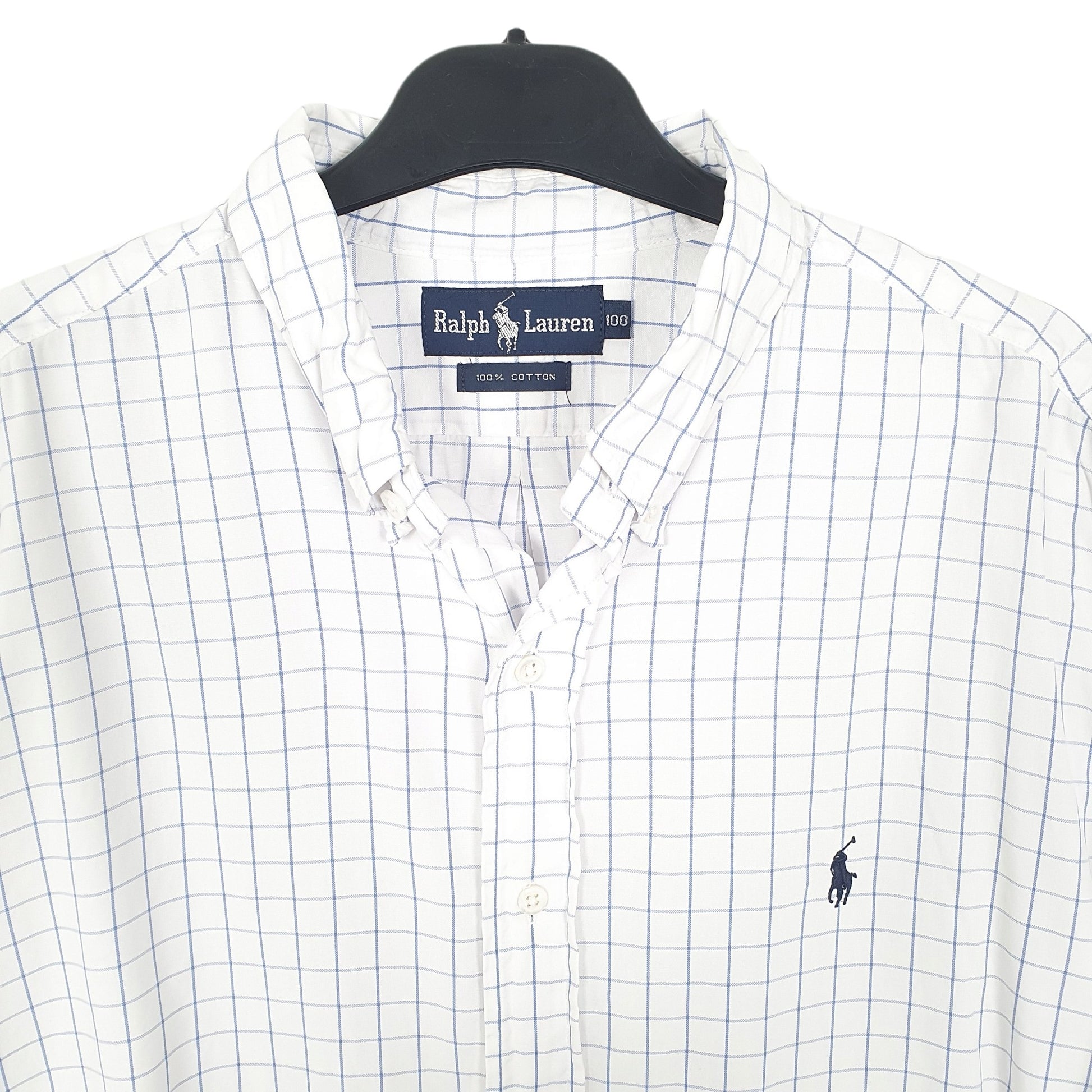 Ralph Lauren Short Sleeve Regular Fit Check Shirt White