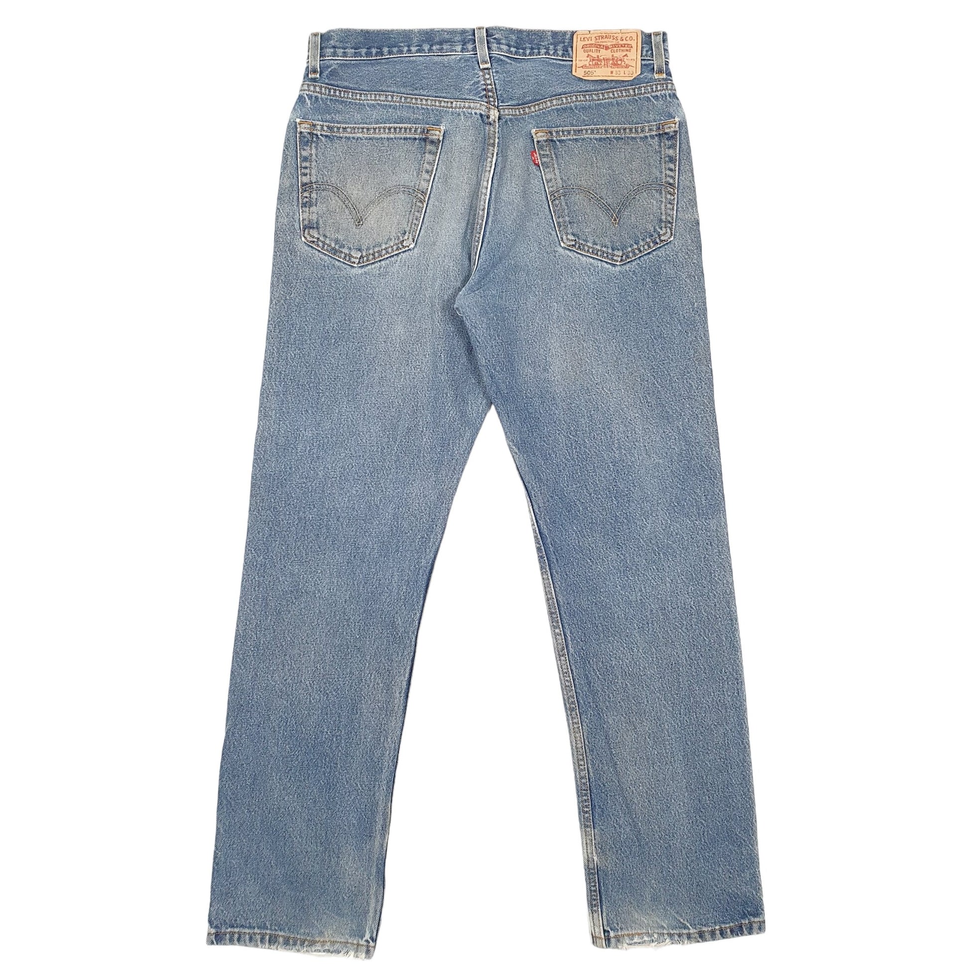 Mens Blue Levis  505 JeansW33 L30