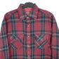 Northwest Territory Flannel Shacket Long Sleeve Regular Fit Check Shirt Burgundy