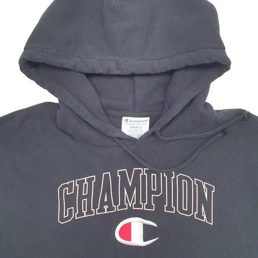 Womens Black Champion Reverse Weave Hoodie Jumper