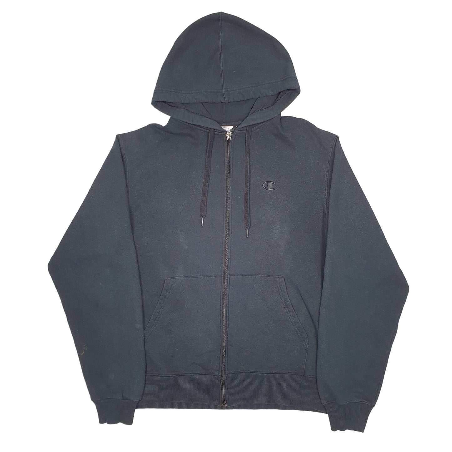 Mens Black Champion  Full Zip Jumper