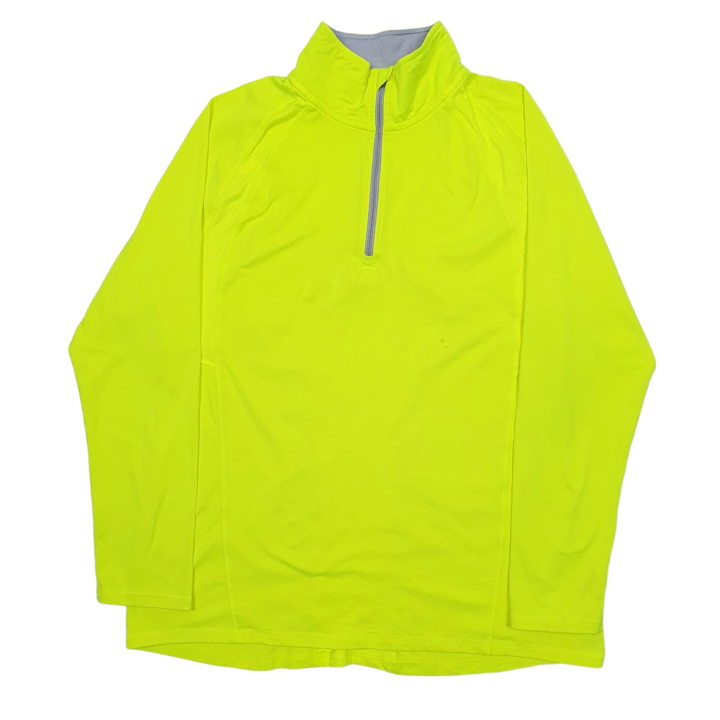 Womens Yellow Champion  Quarter Zip Jumper