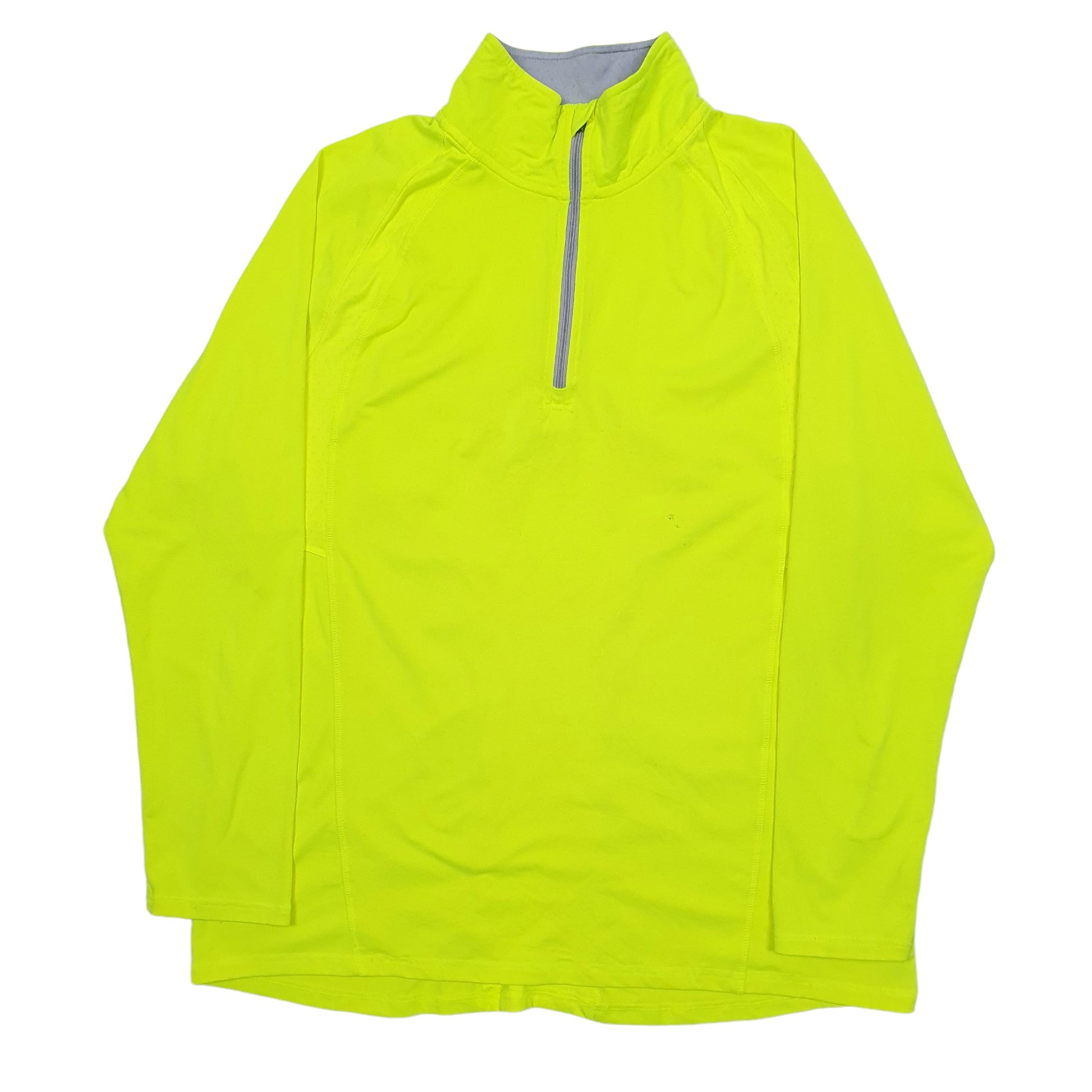 Womens Yellow Champion  Quarter Zip Jumper