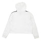 Womens White Adidas Crop Top Hoodie Jumper