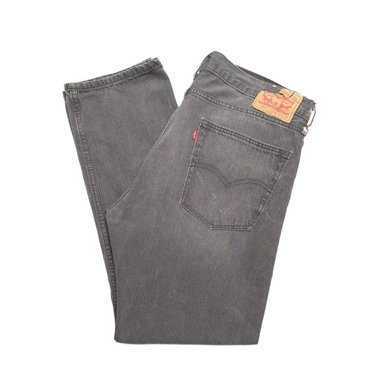 Levis 513 Slim Fit Jeans W36 L30 Black