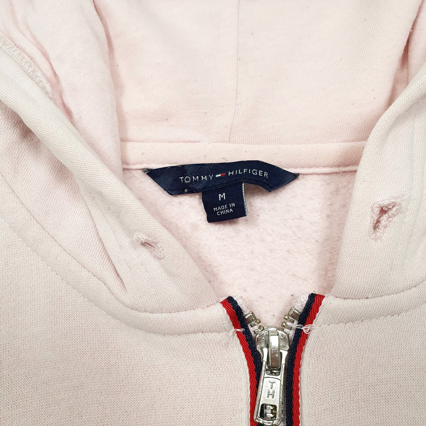 Womens Pink Tommy Hilfiger Hoodie Full Zip Jumper