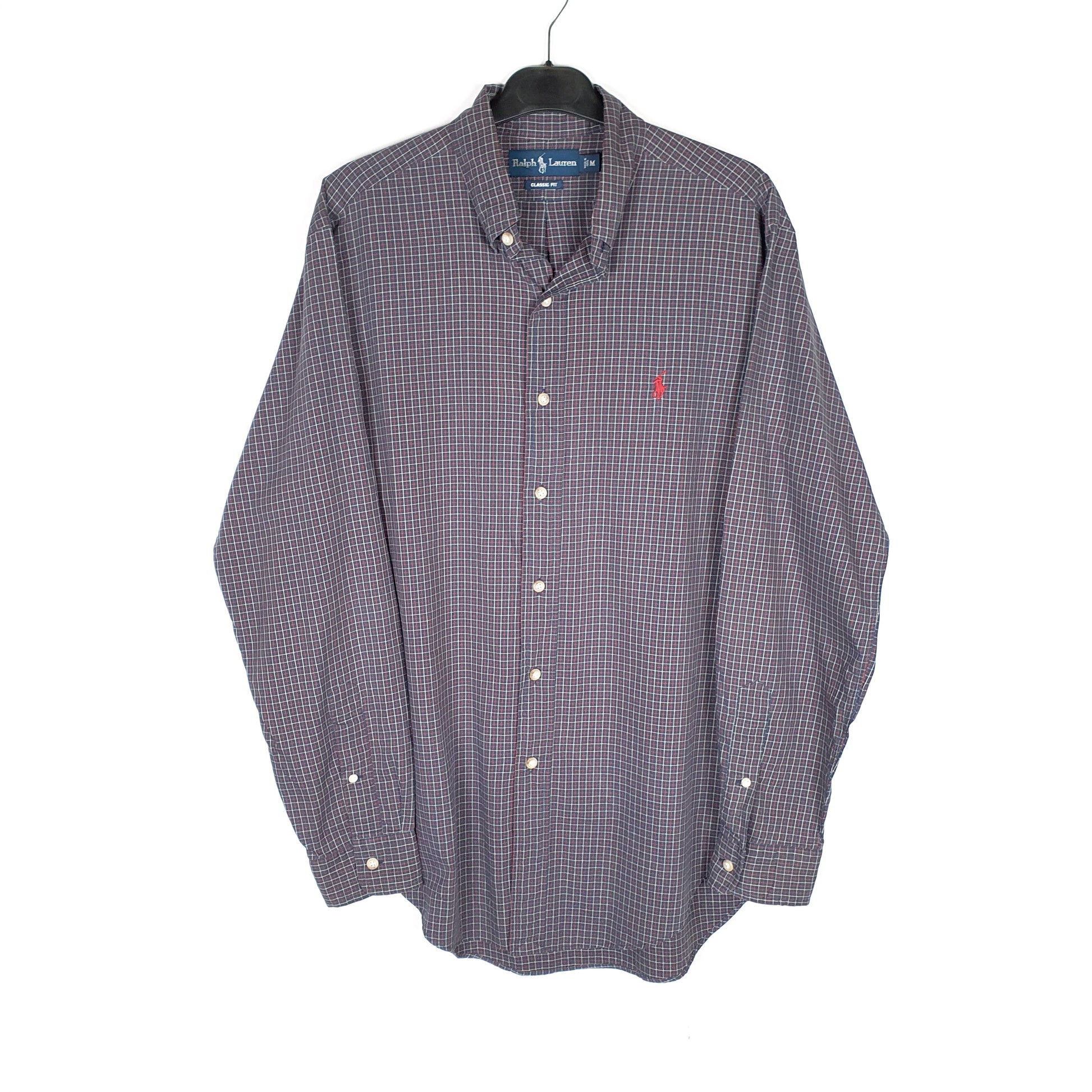 Polo Ralph Lauren Long Sleeve Classic Fit Check Shirt Navy