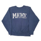 Mens Navy Champion Reverse Weave Vintage 1990s Made in USA Maine Crewneck Jumper