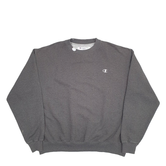 Mens Grey Champion  Crewneck Jumper
