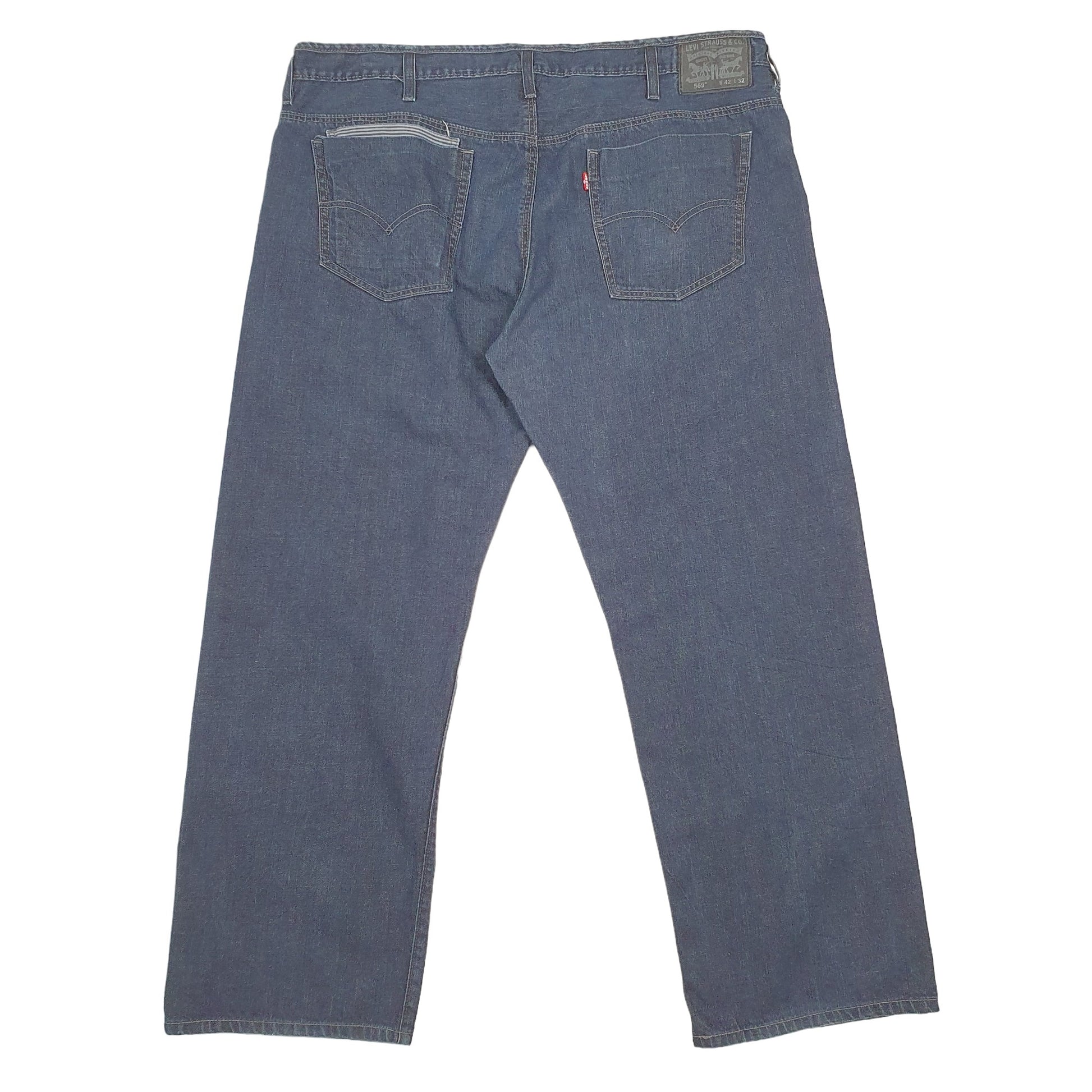 Levis 569 Loose Fit Jeans W42 L30 Navy