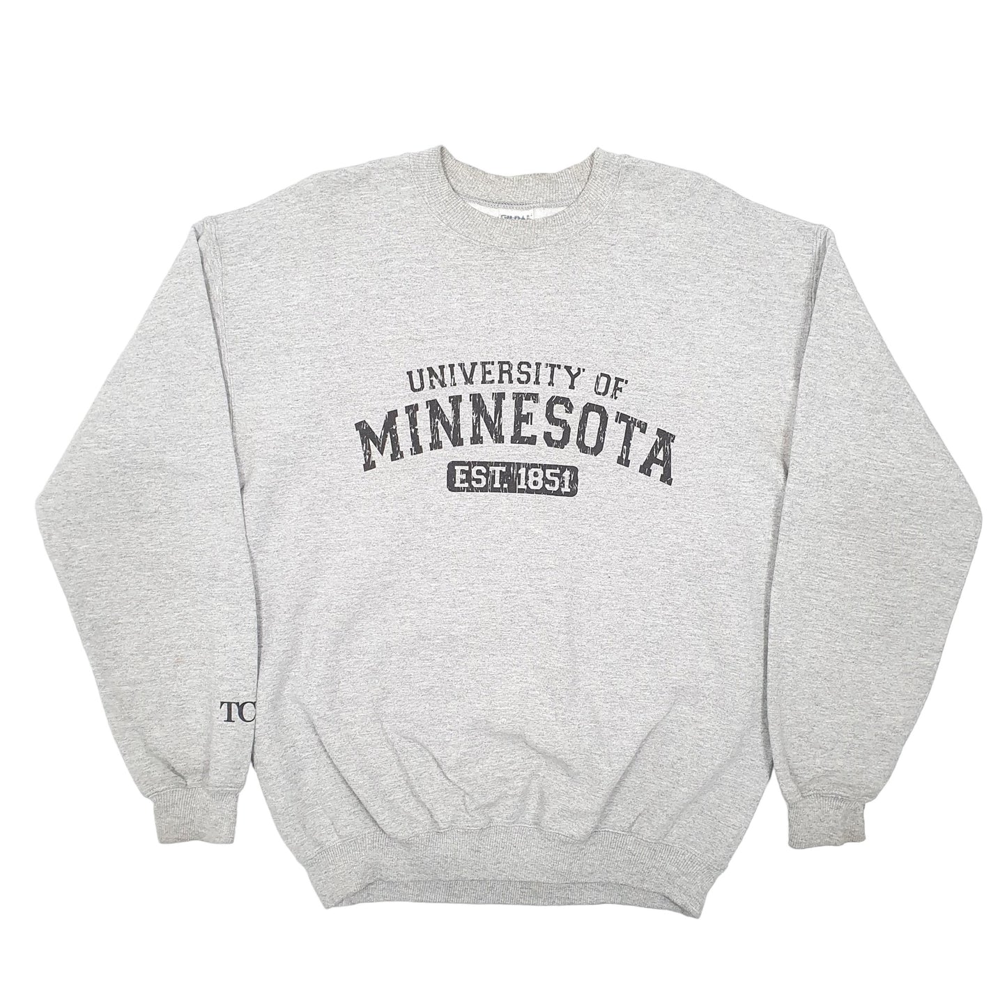 Mens Grey Gildan University Of Minnesota USA Crewneck Jumper