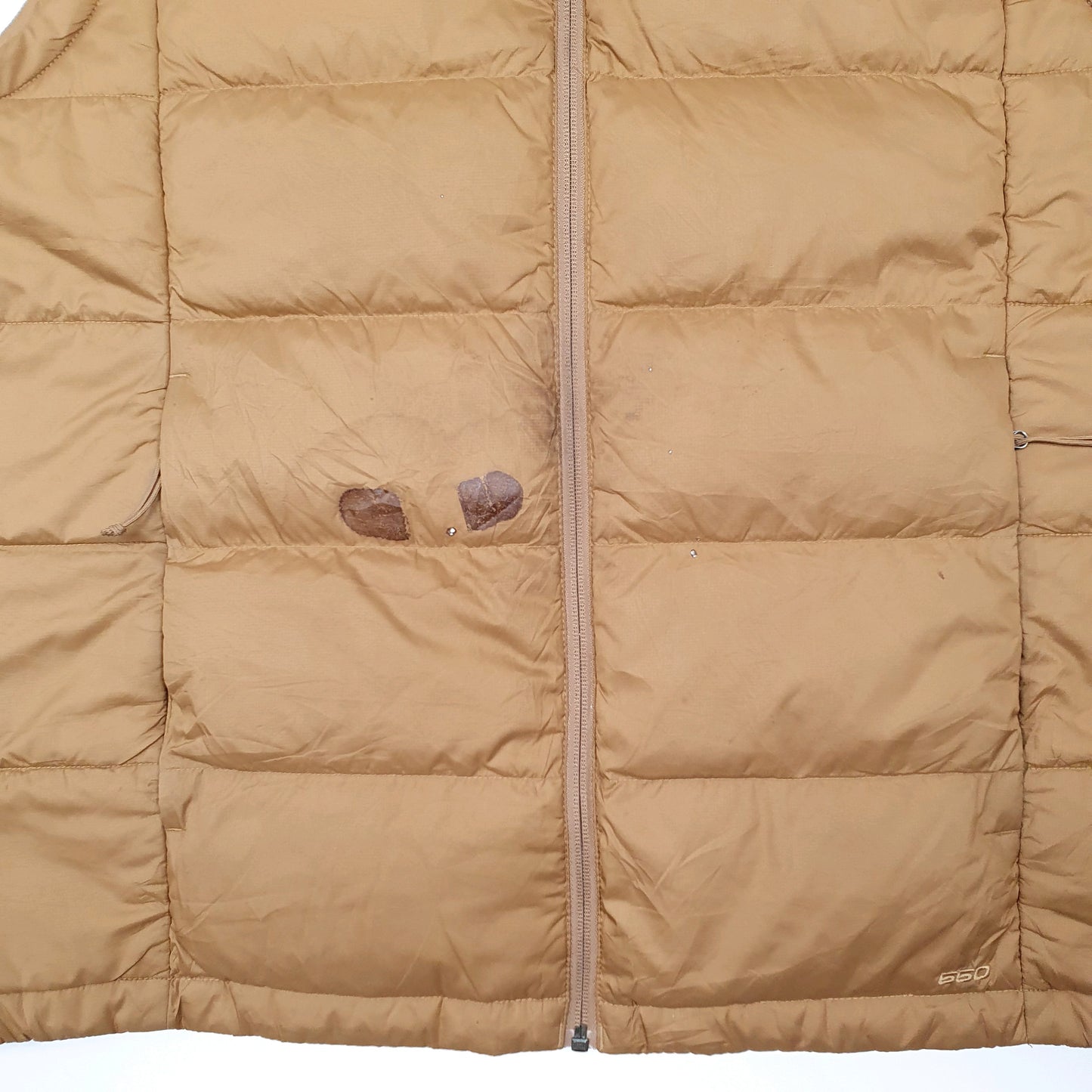 Mens Brown The North Face Gilet 550  Coat