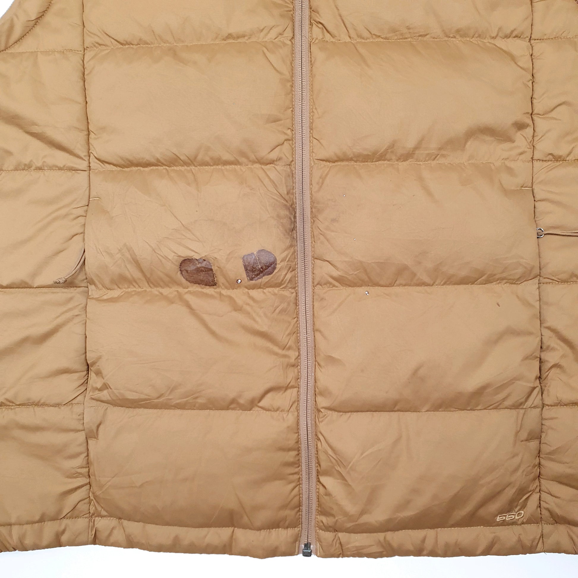 Mens Brown The North Face Gilet 550  Coat