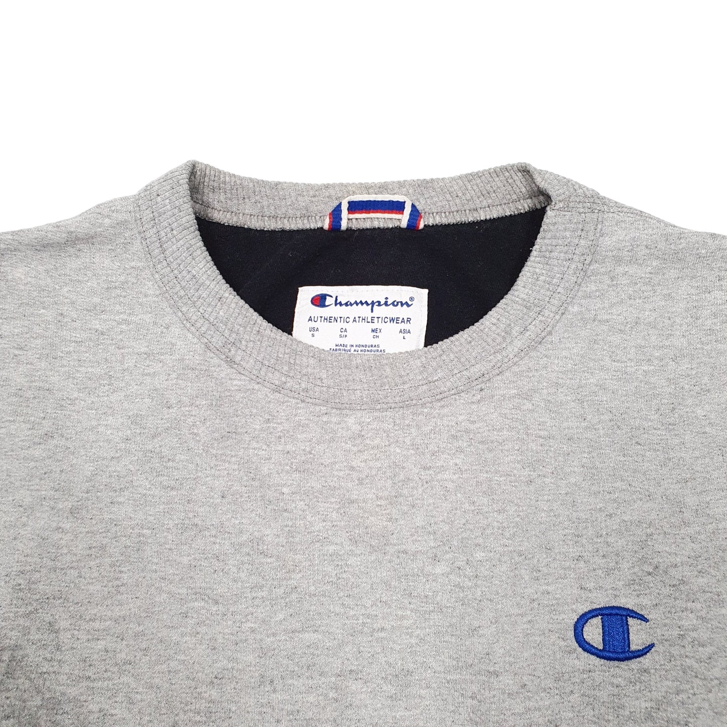 Mens Grey Champion  Crewneck Jumper