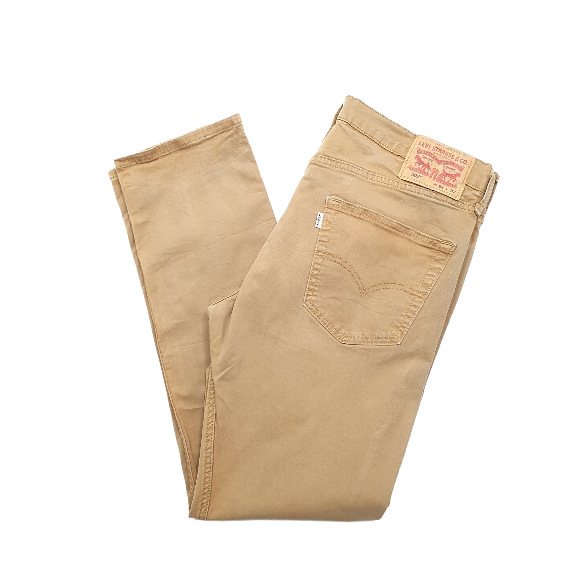 Levis 502 Regular Fit Jeans W34 L30 Brown