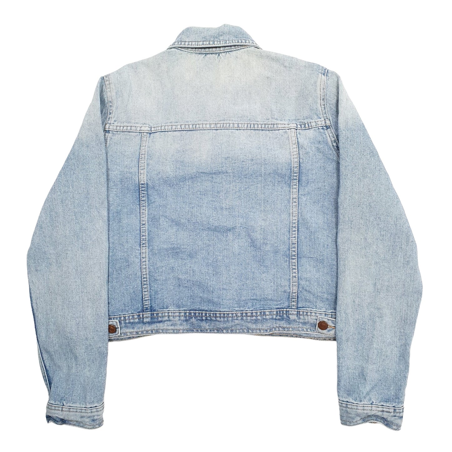 Womens Blue Mango Trucker Denim Jacket Coat