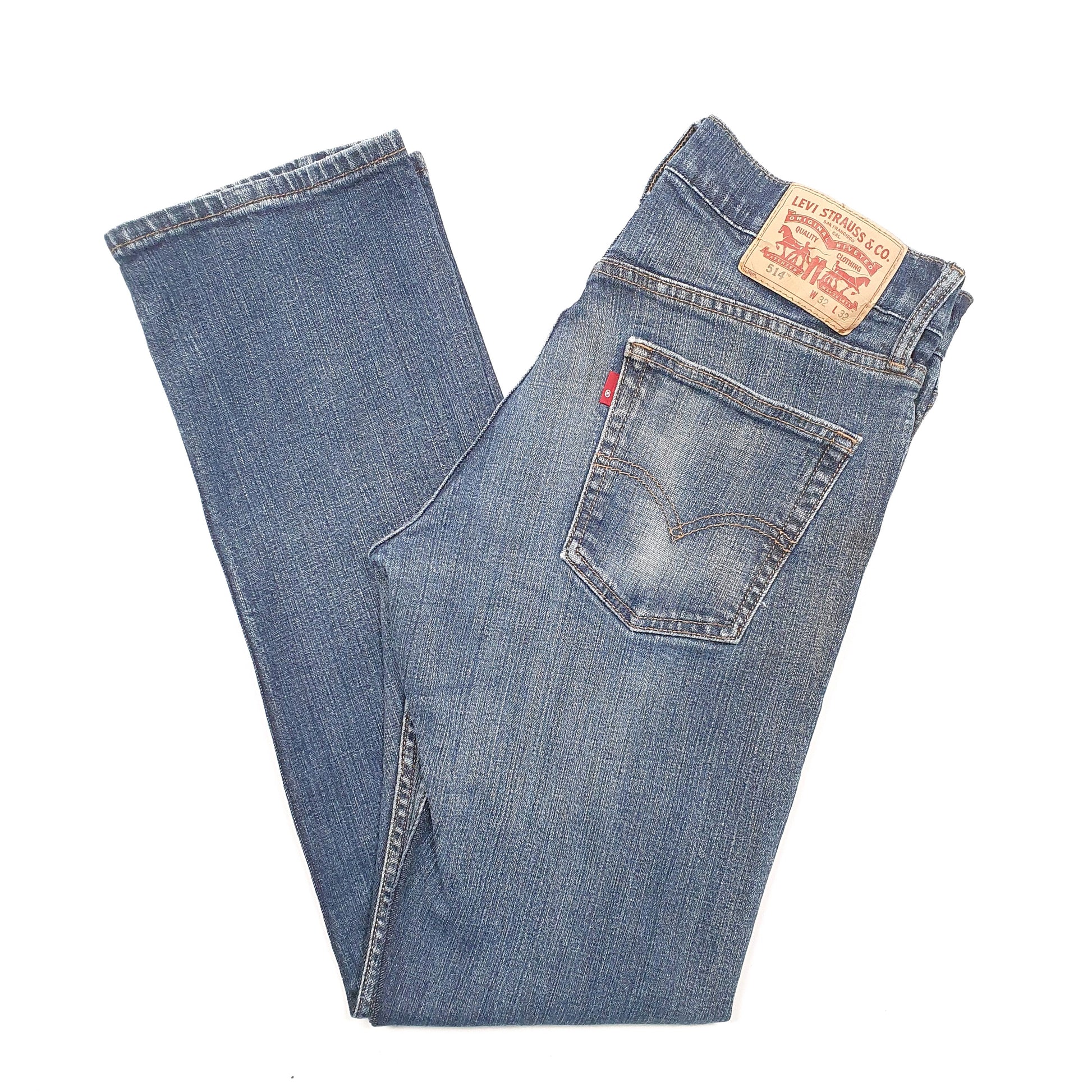 Levis 514 Straight Fit Jeans W32 L30 Blue