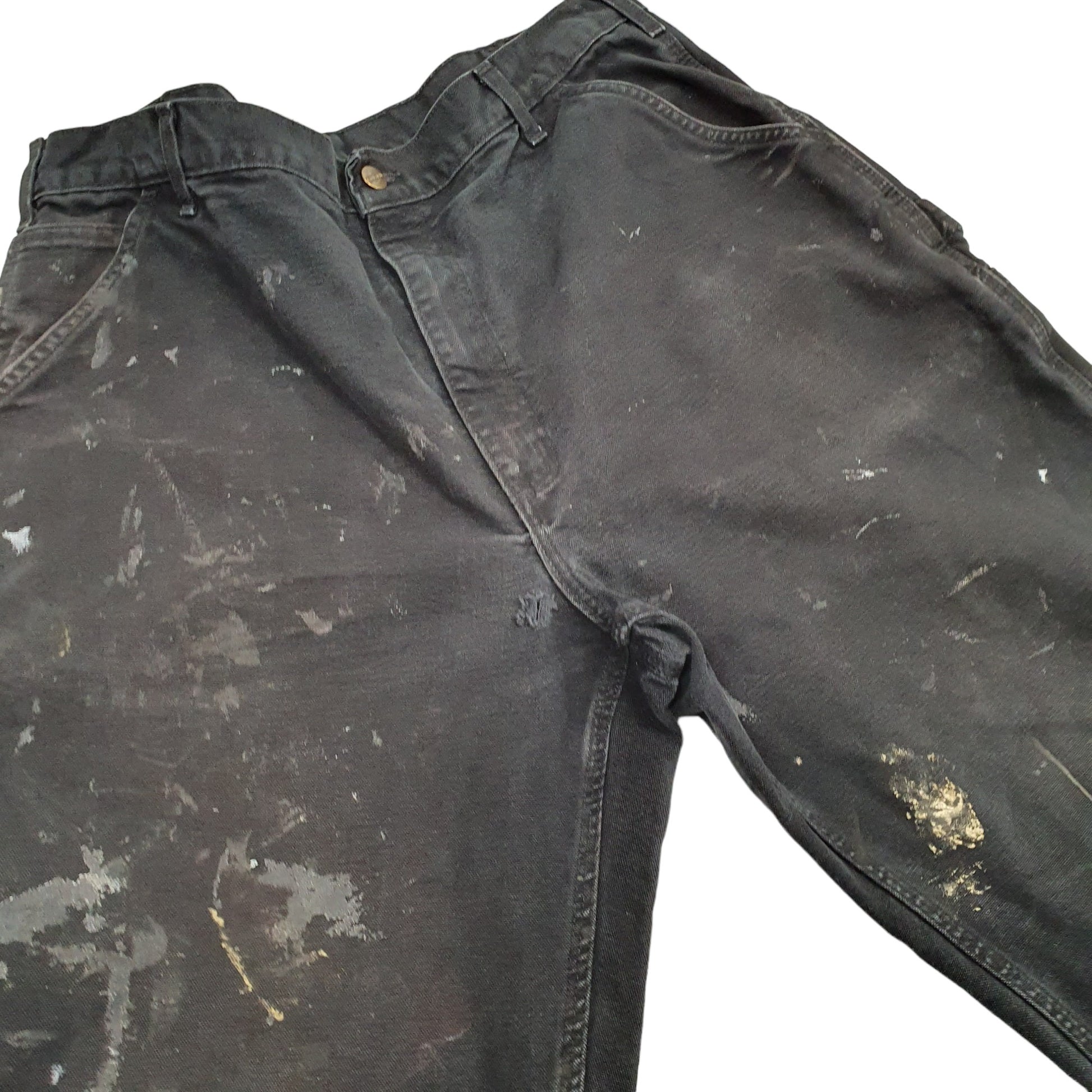 Mens Black Carhartt  Carpenter Trousers