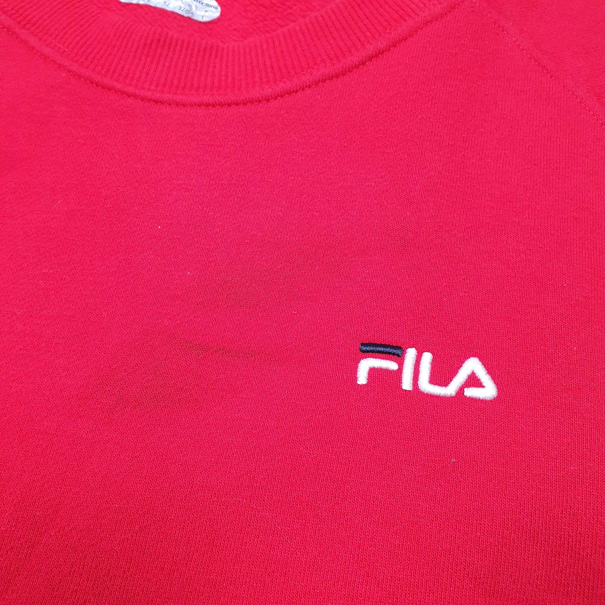 Womens Black Fila  Crewneck Jumper