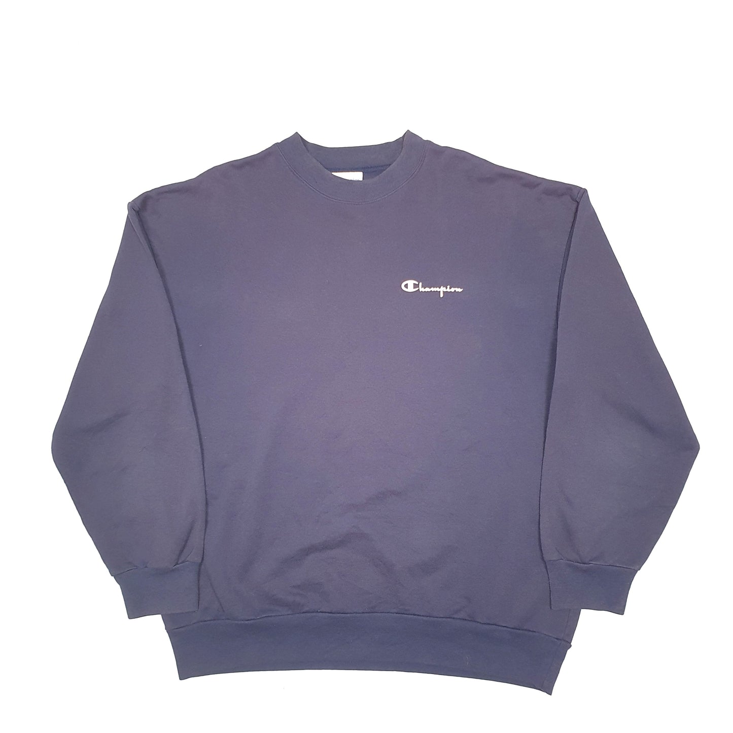 Mens Blue Champion  Crewneck Jumper