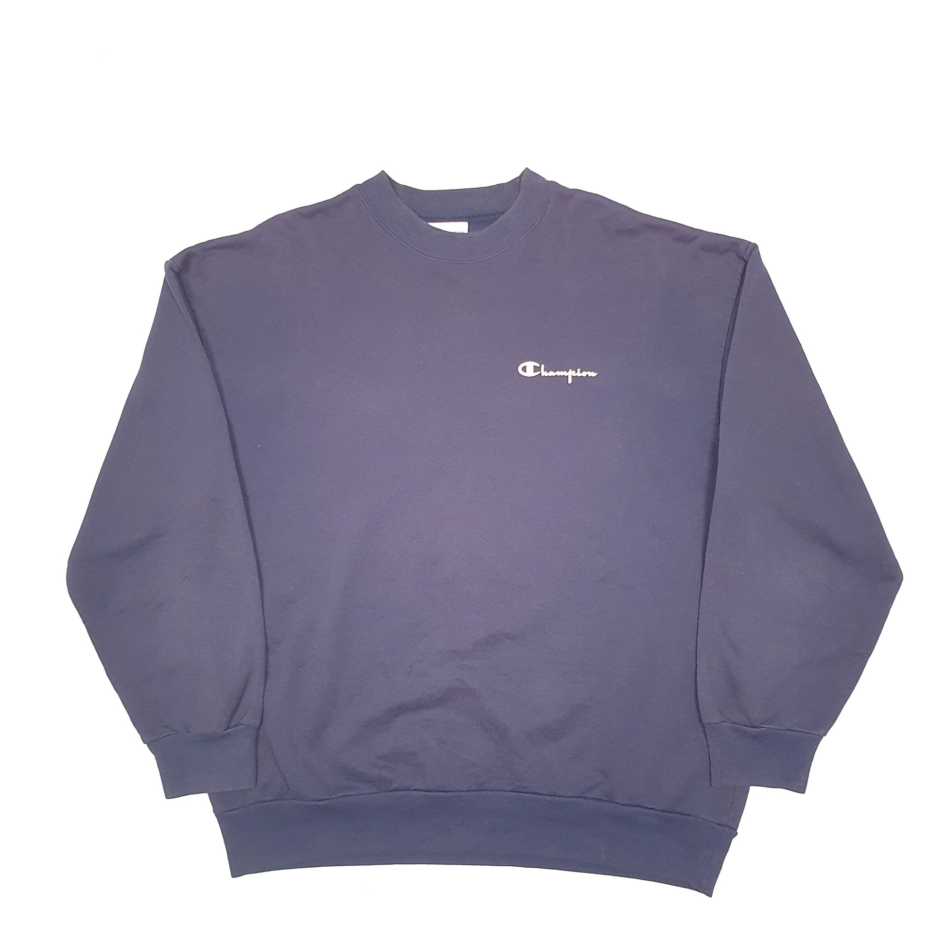 Mens Blue Champion  Crewneck Jumper