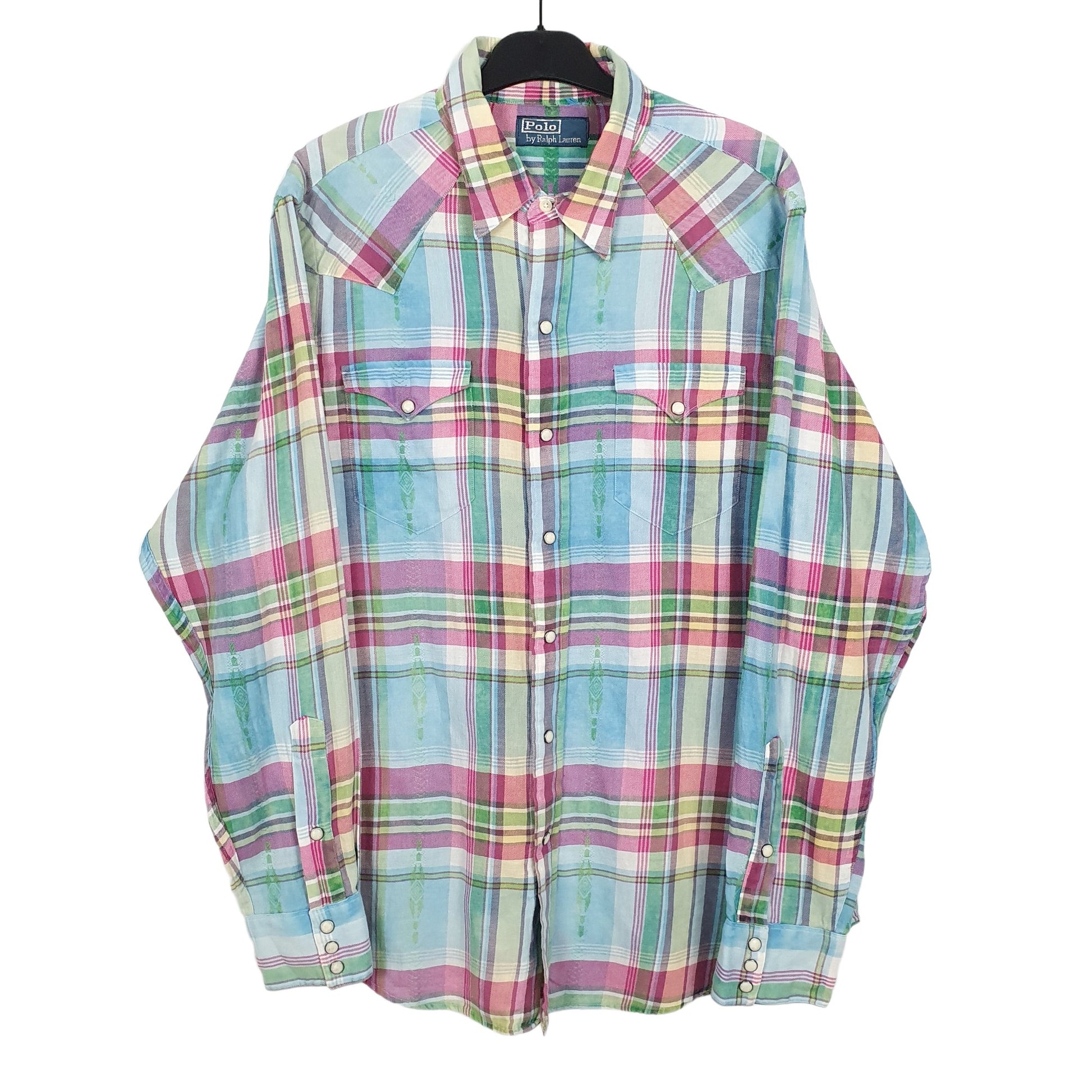 Ralph Lauren Long Sleeve Regular Fit Check Shirt Blue