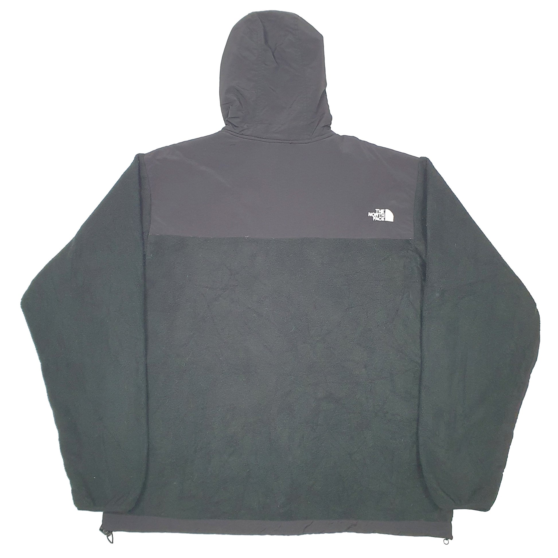 Mens Black The North Face Fleece Hooded Jacket Full Zip Coat