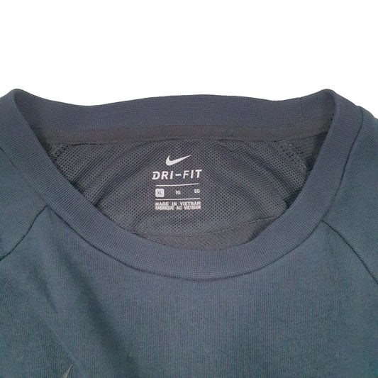 Mens Black Nike Swoosh Dri Fit Active Crewneck Jumper