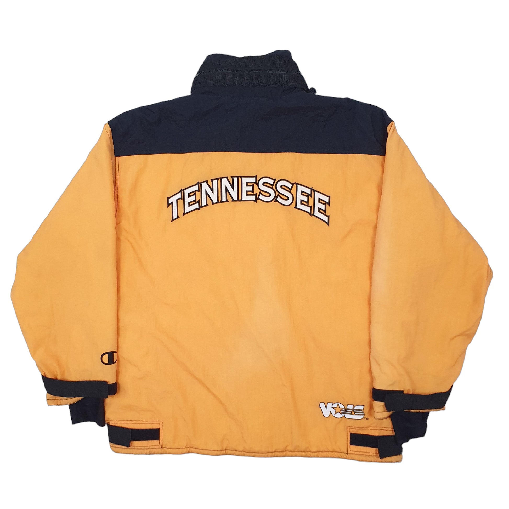 Mens Orange Champion NFL USA College Tennessee Vols Vintage 2000s Padded Jacket Coat