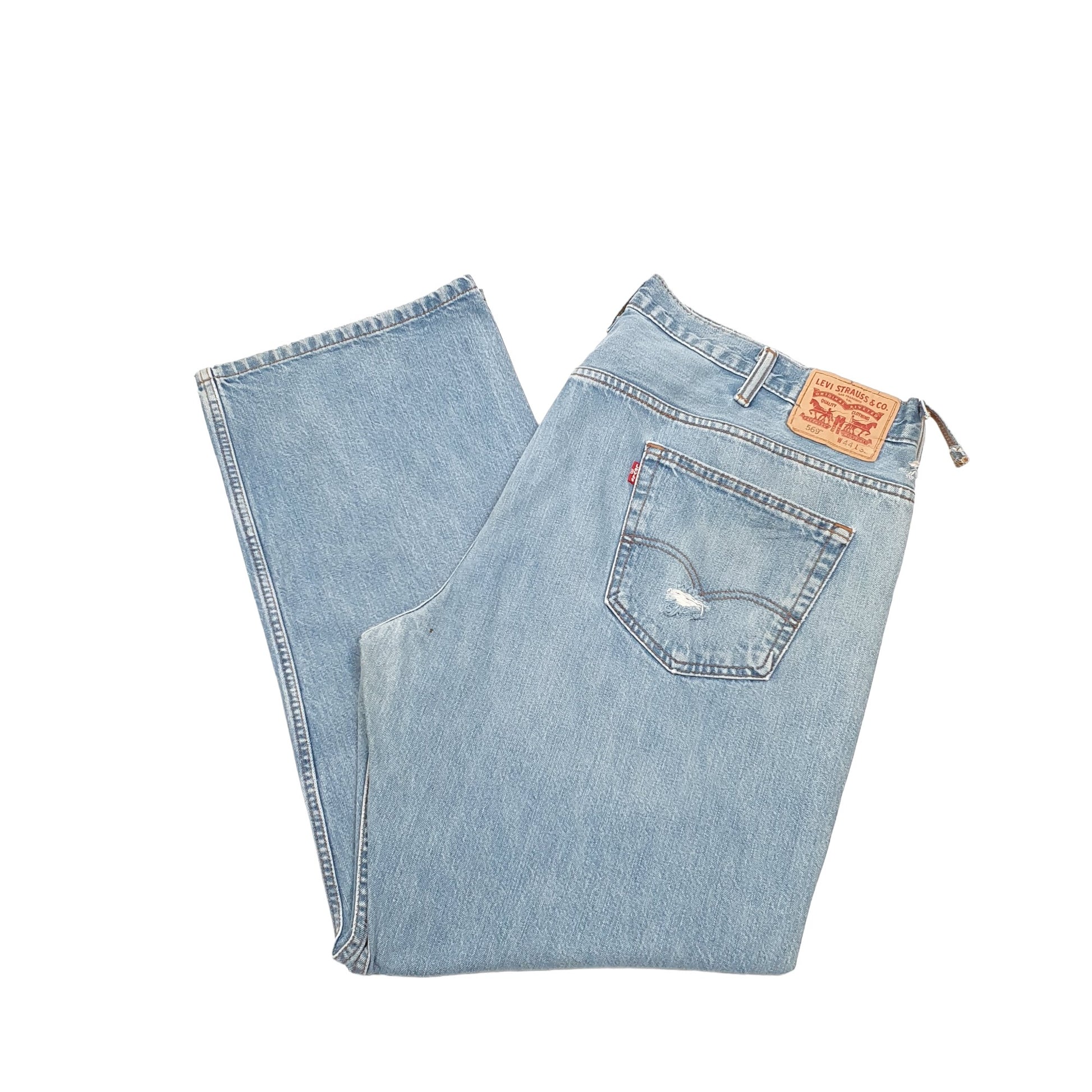 Levis 569 Loose Fit Jeans W44 L31 Blue