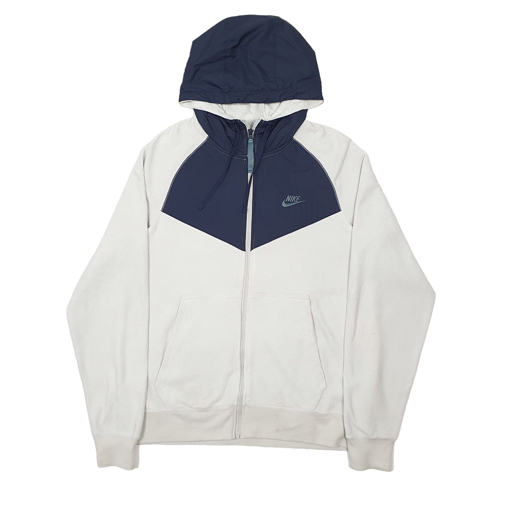 Mens Blue Nike Hoodie Full Zip Jumper