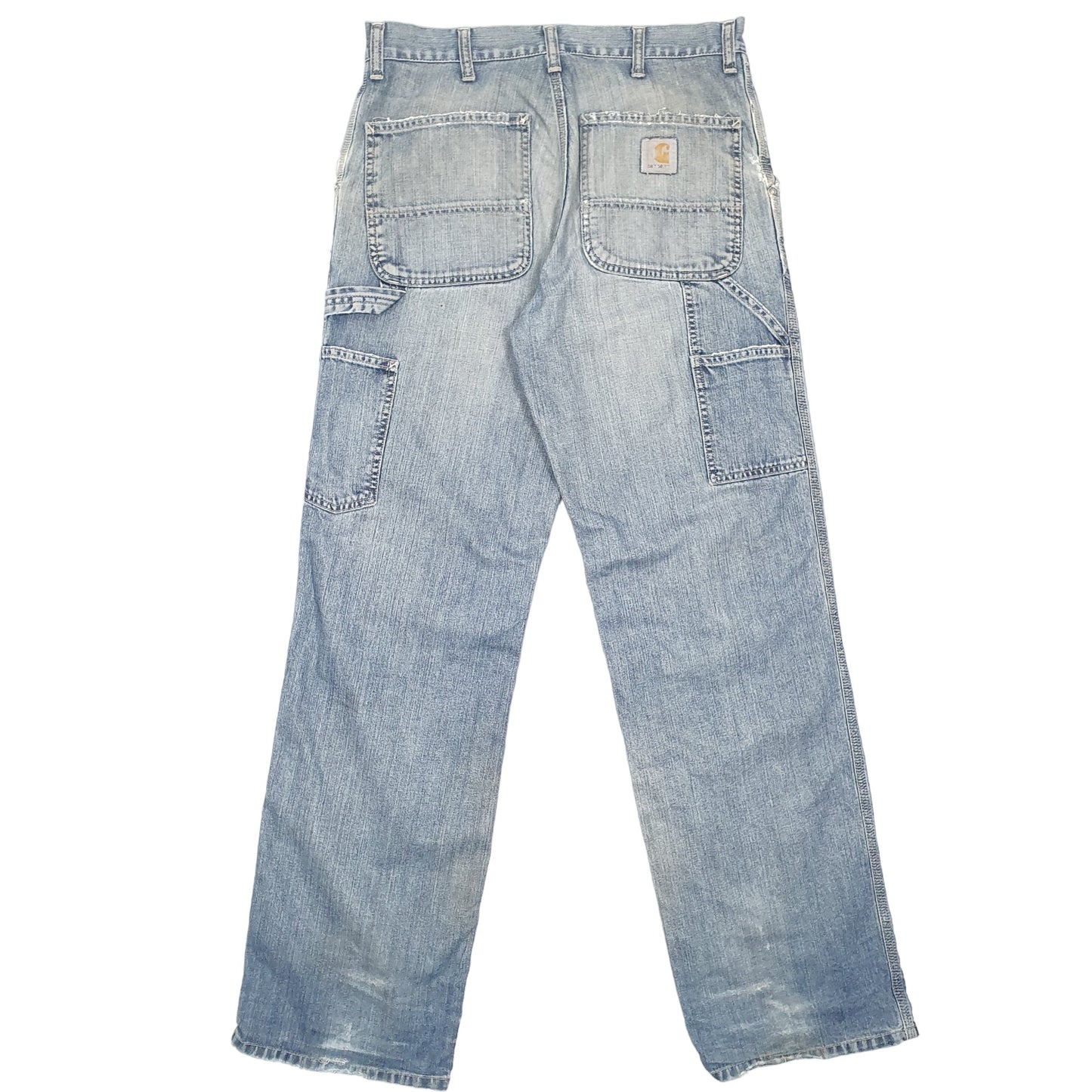 Mens Blue Carhartt Single Knee Pant Carpenter JeansW32 L34