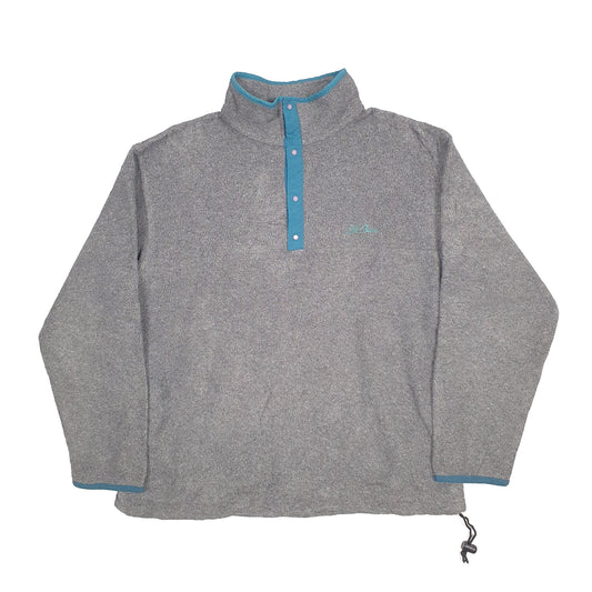 LL Bean Quarter Zip Fleece S Grey