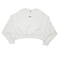 Womens White Nike Cropped Crewneck Jumper