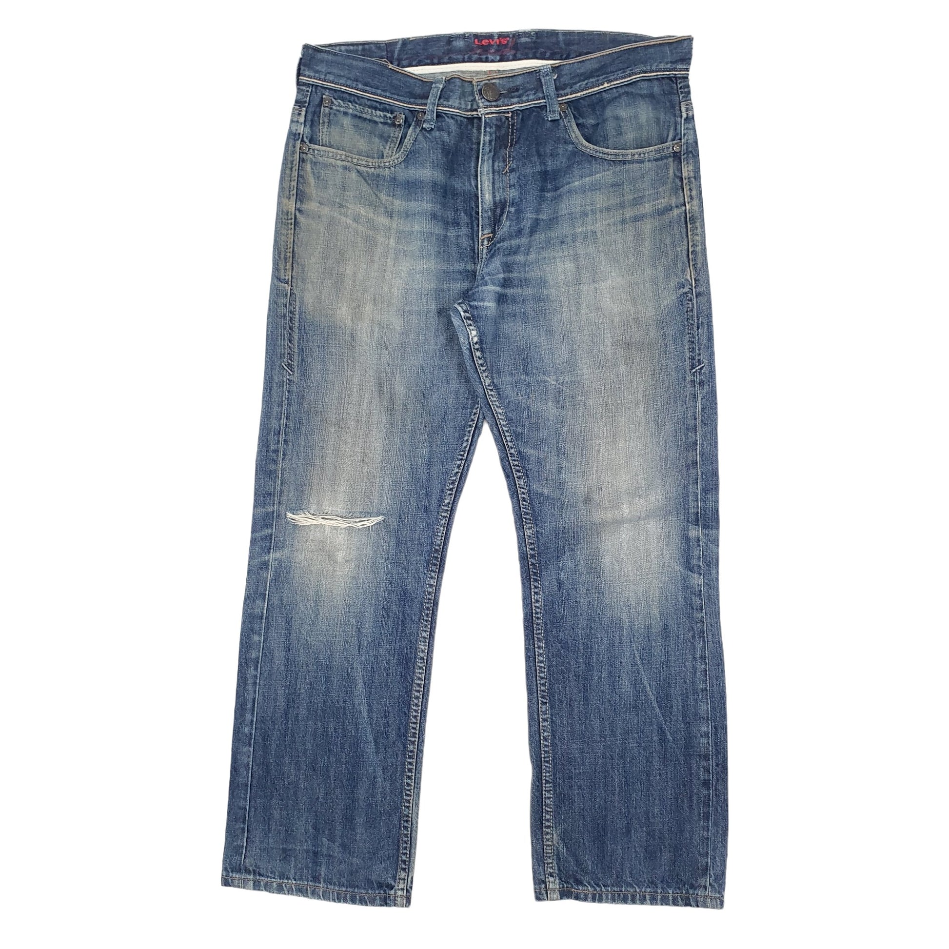 Levis Red Straight Fit Jeans W36 L32 Blue