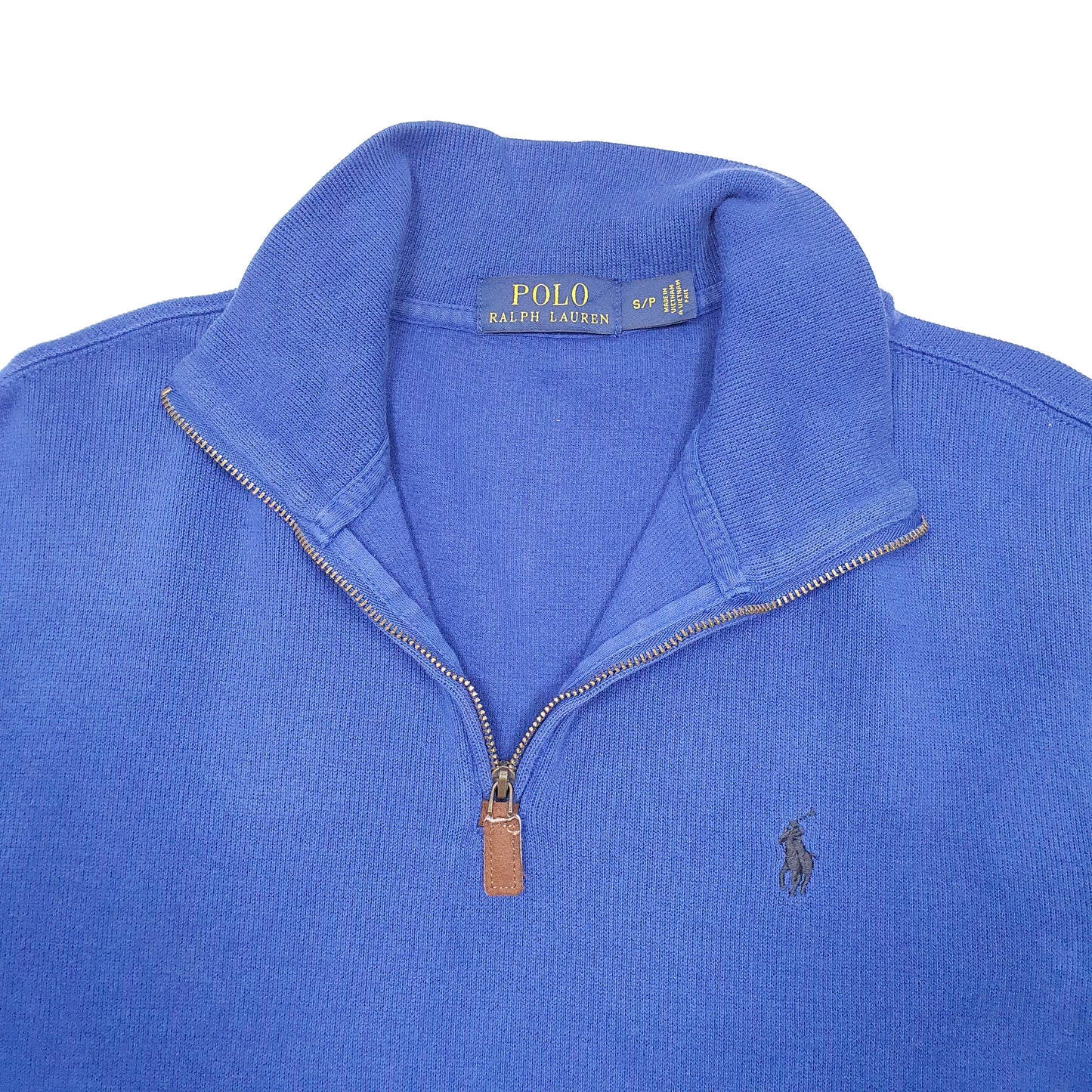 Mens Blue Polo Ralph Lauren  Quarter Zip Jumper