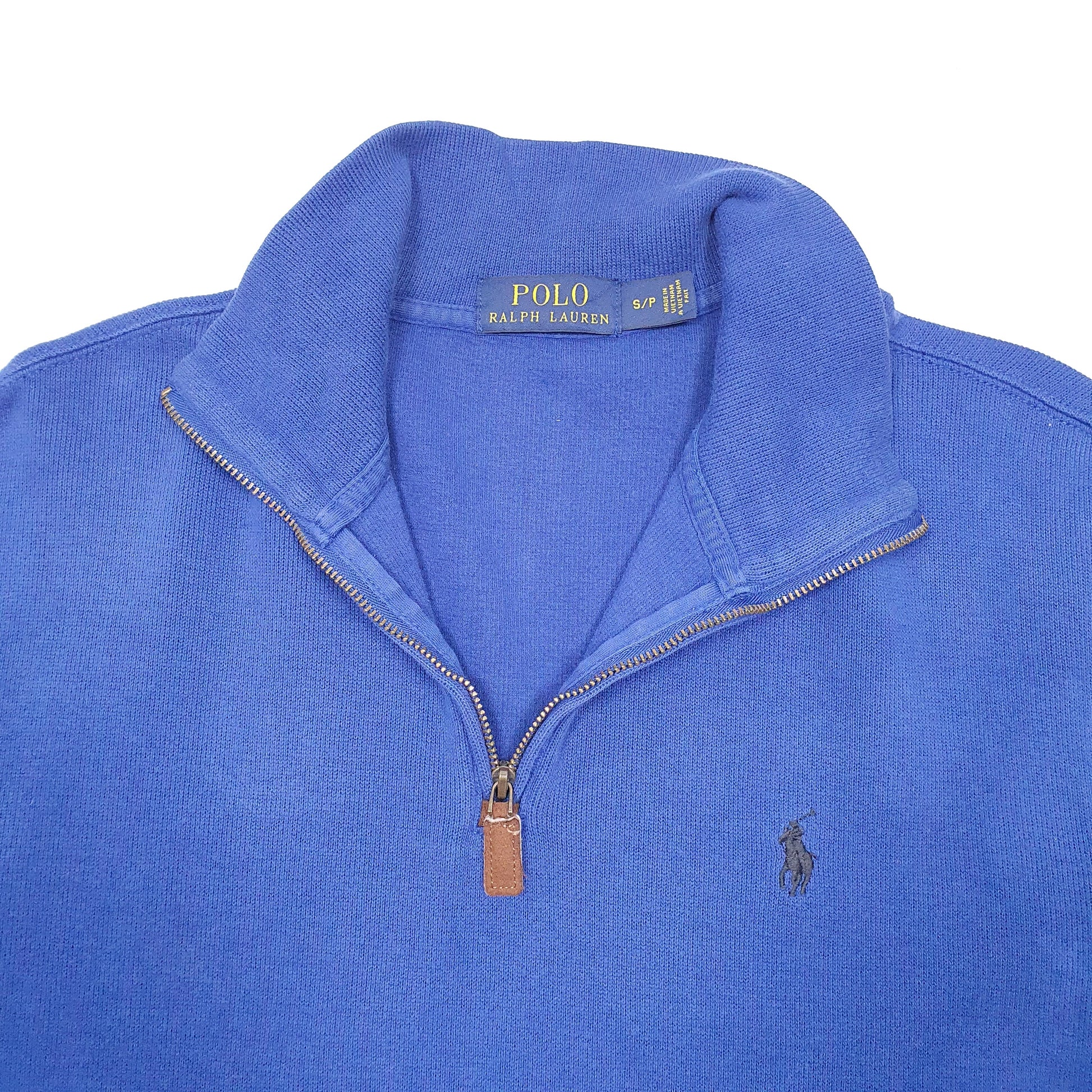 Mens Blue Polo Ralph Lauren  Quarter Zip Jumper