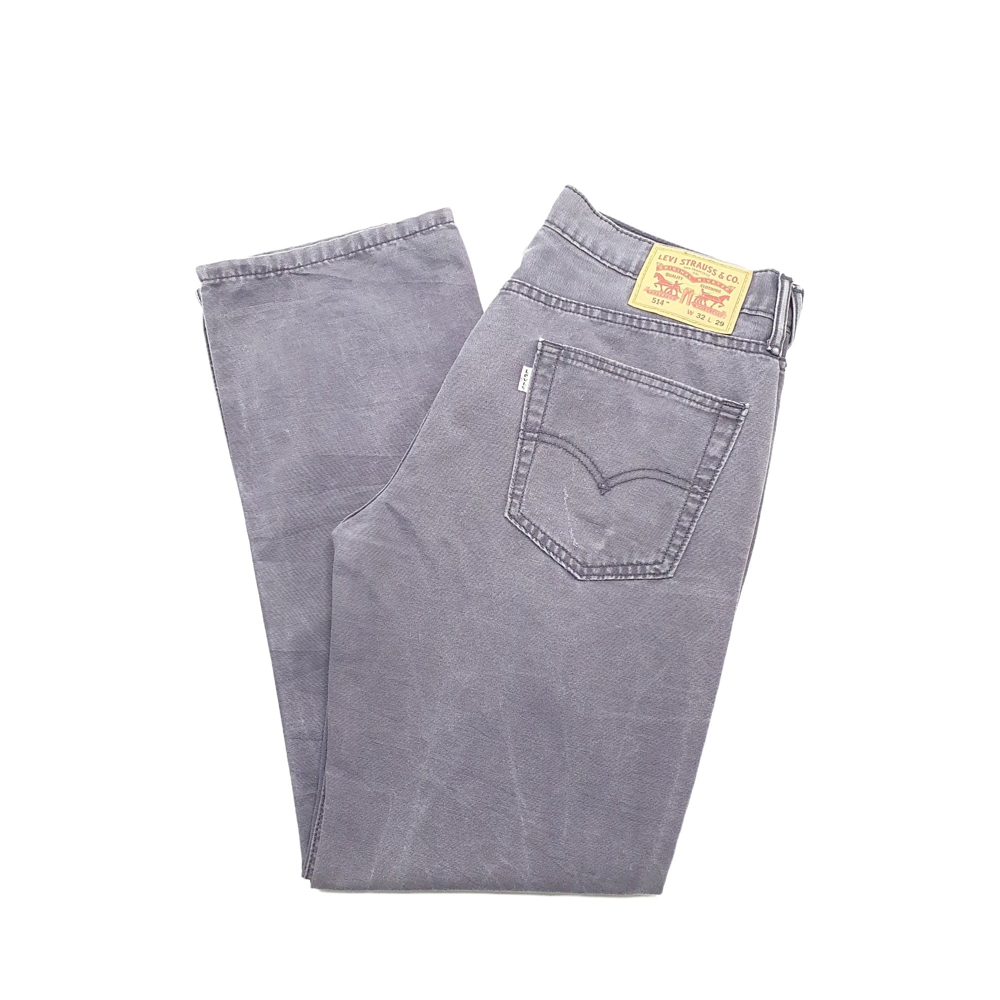 Levis 514 Straight Fit Jeans W32 L29 Grey