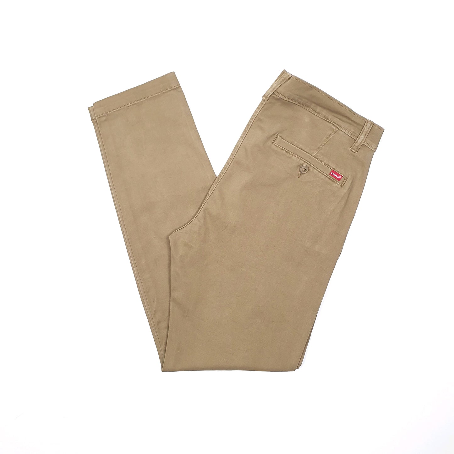 Mens Levis Tapered Beige Chino Trousers W34 L32 Beige