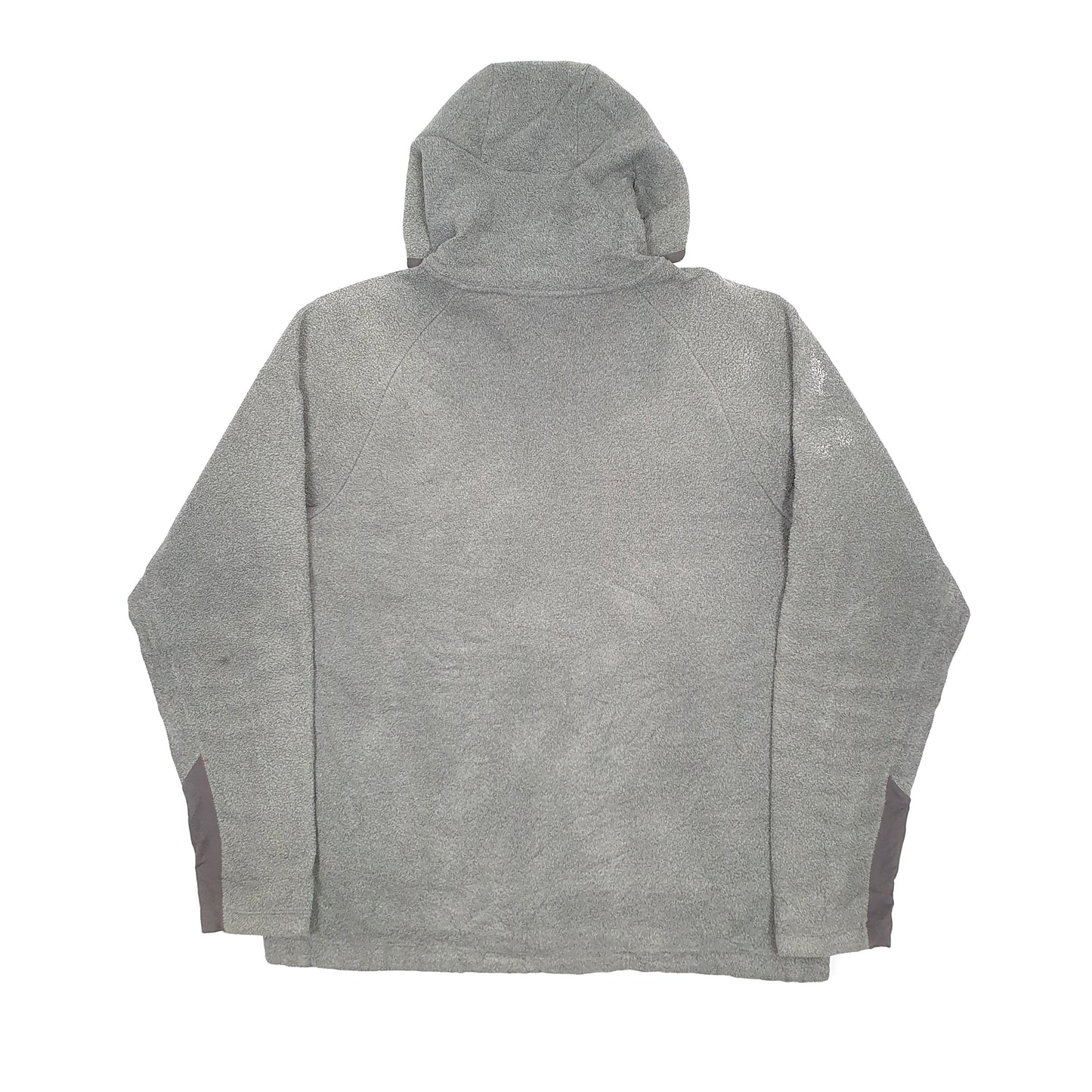 Mens Grey The North Face Sherpa Hoodie Full Zip Jumper