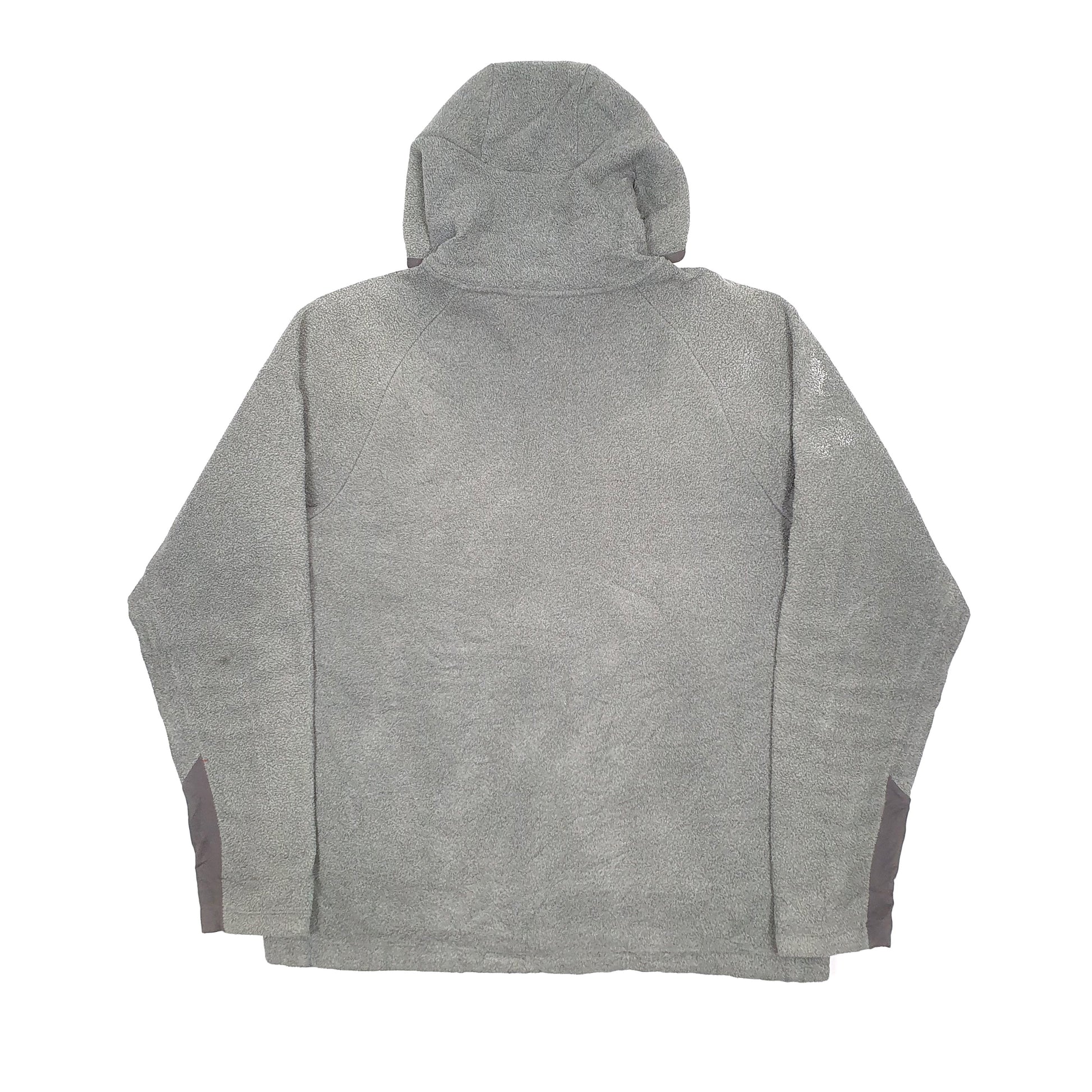 Mens Grey The North Face Sherpa Hoodie Full Zip Jumper