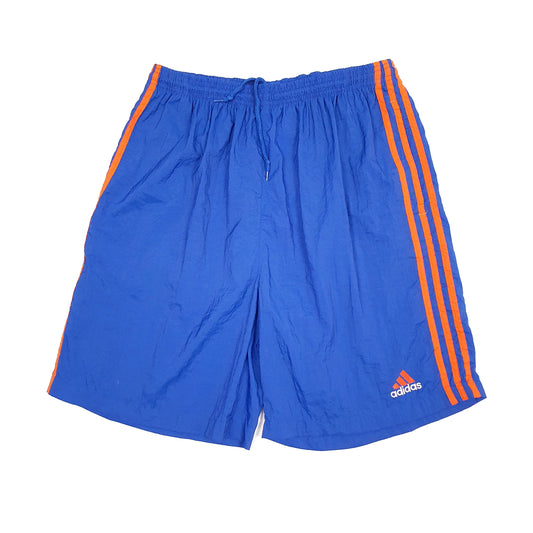 Adidas Vintage Blue Sport Shorts W34 Blue