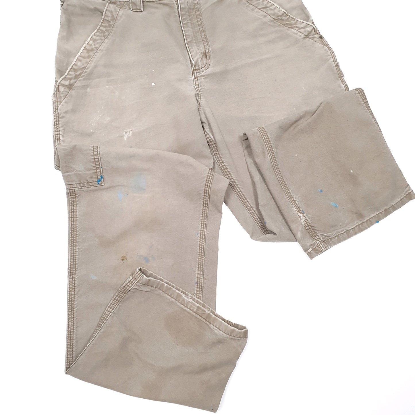 Mens Brown Carhartt Work wear Carpenter Trousers