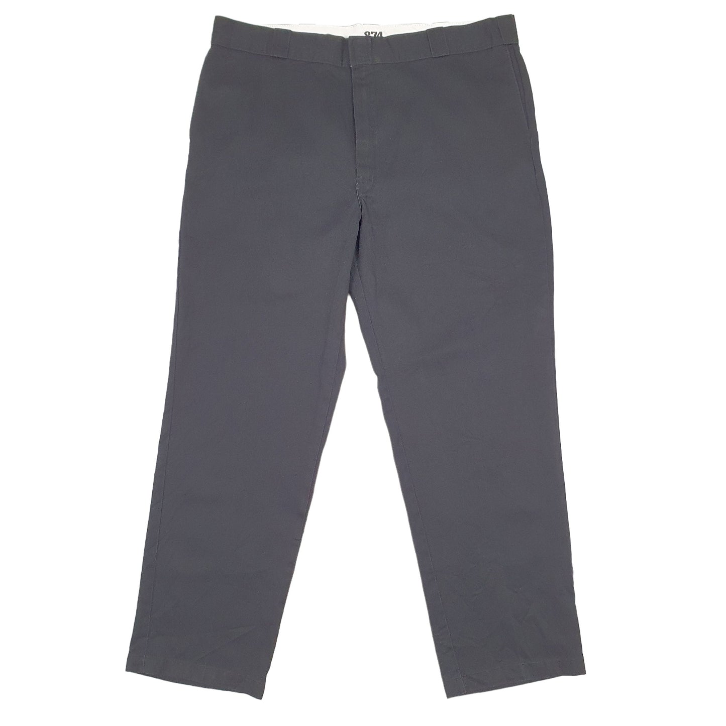 Mens Dickies 874 Work Pant Black Chino Trousers W40 L30 Black