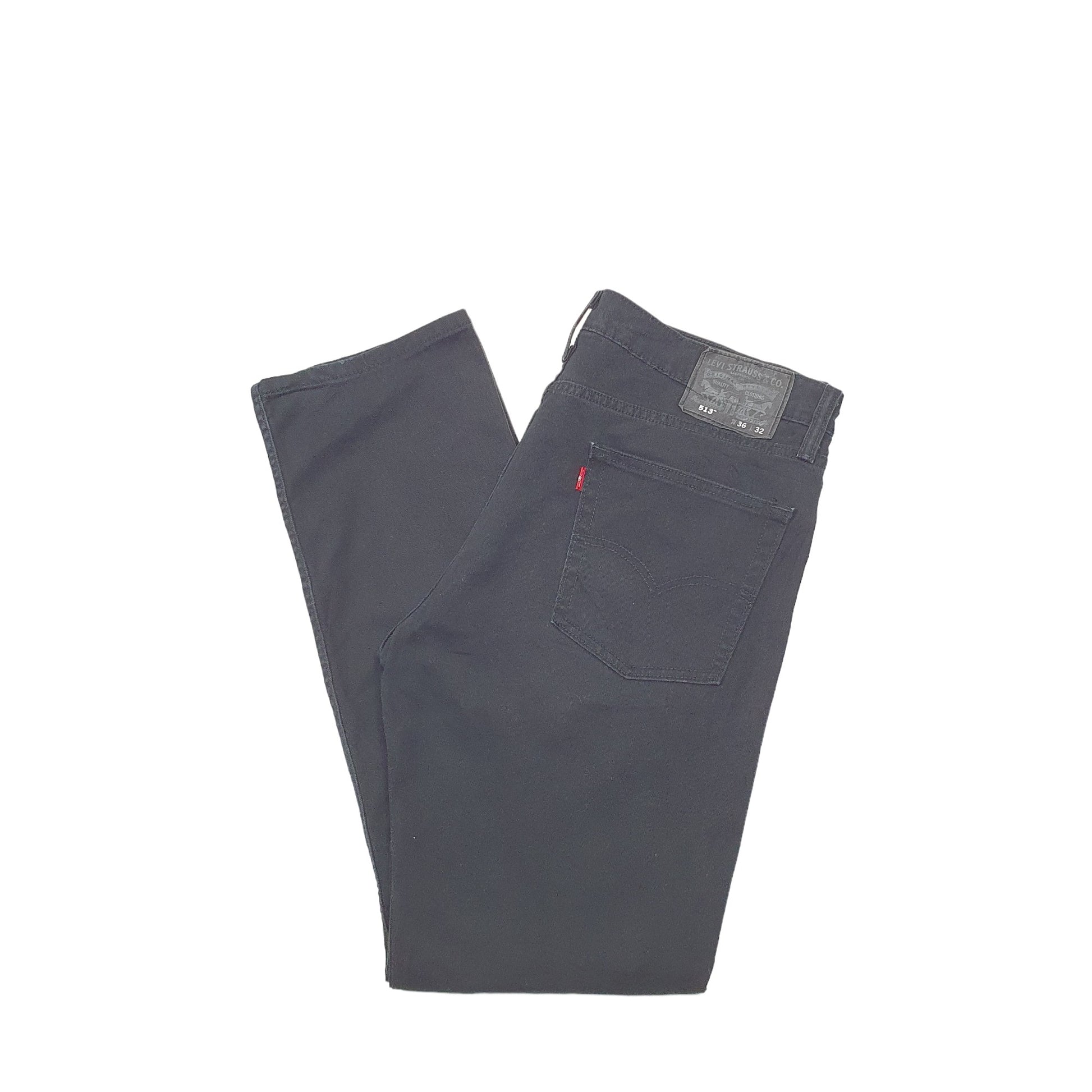 Levis 513 Slim Fit Jeans W36 L32 Black