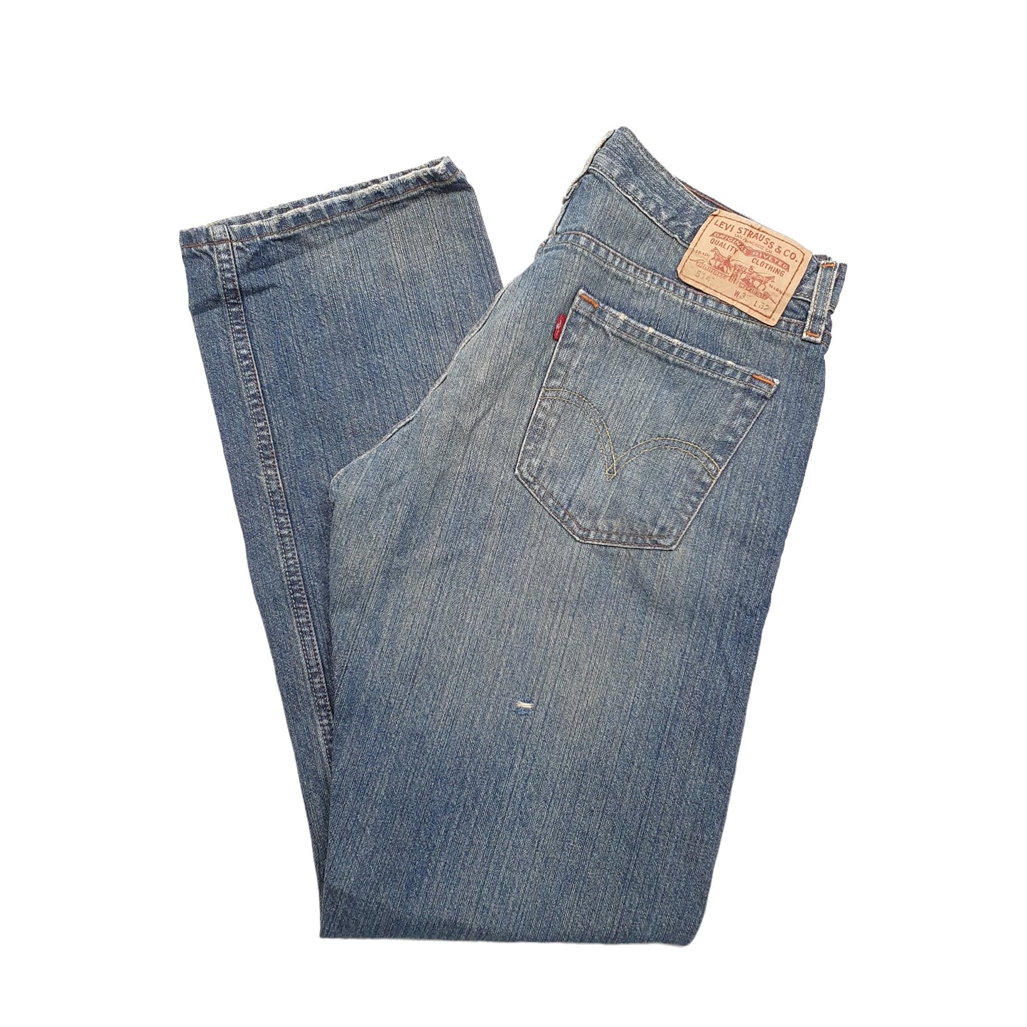 Levis 514 Straight Fit Jeans W33 L32 Blue