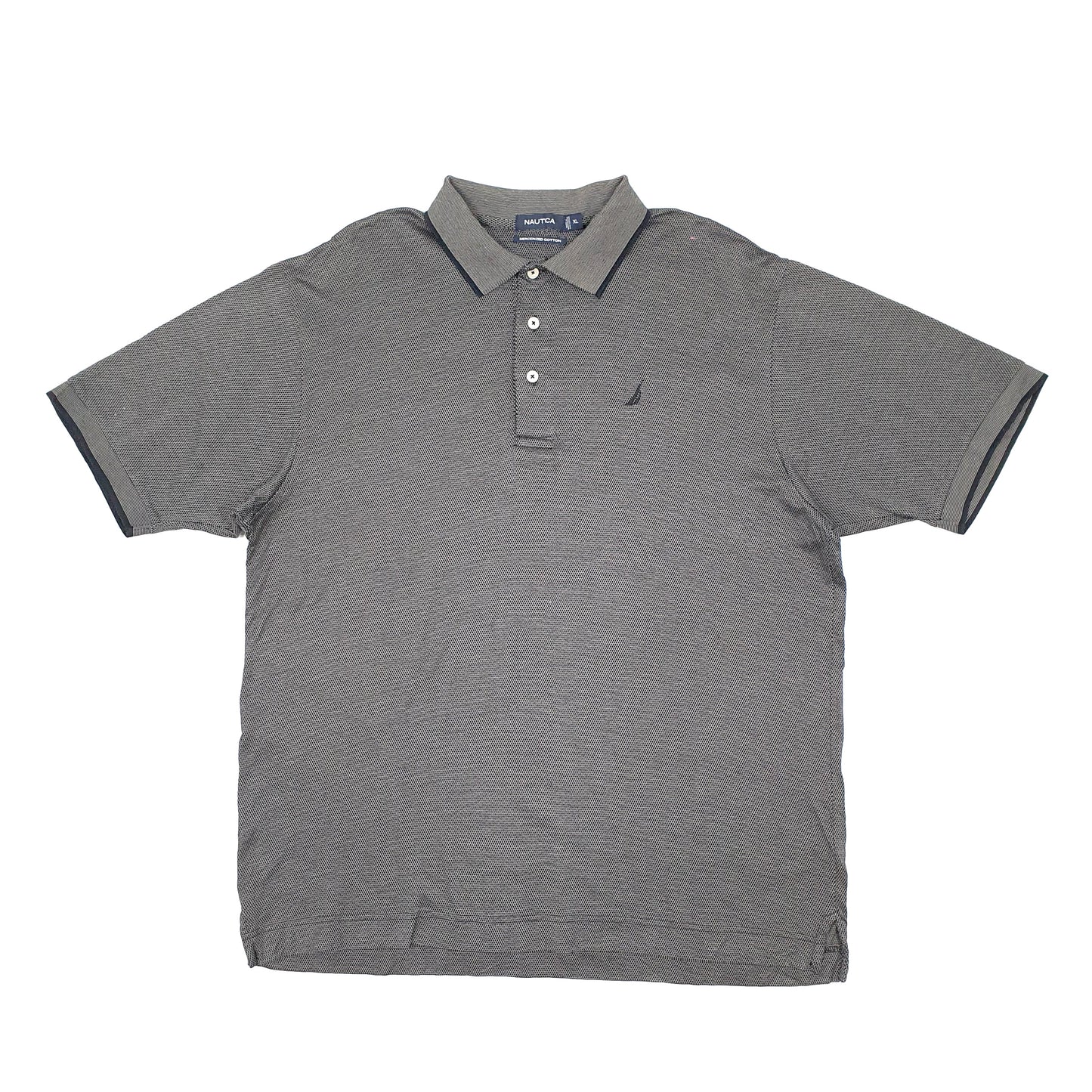 Nautica Short Sleeve Polo Shirt Grey