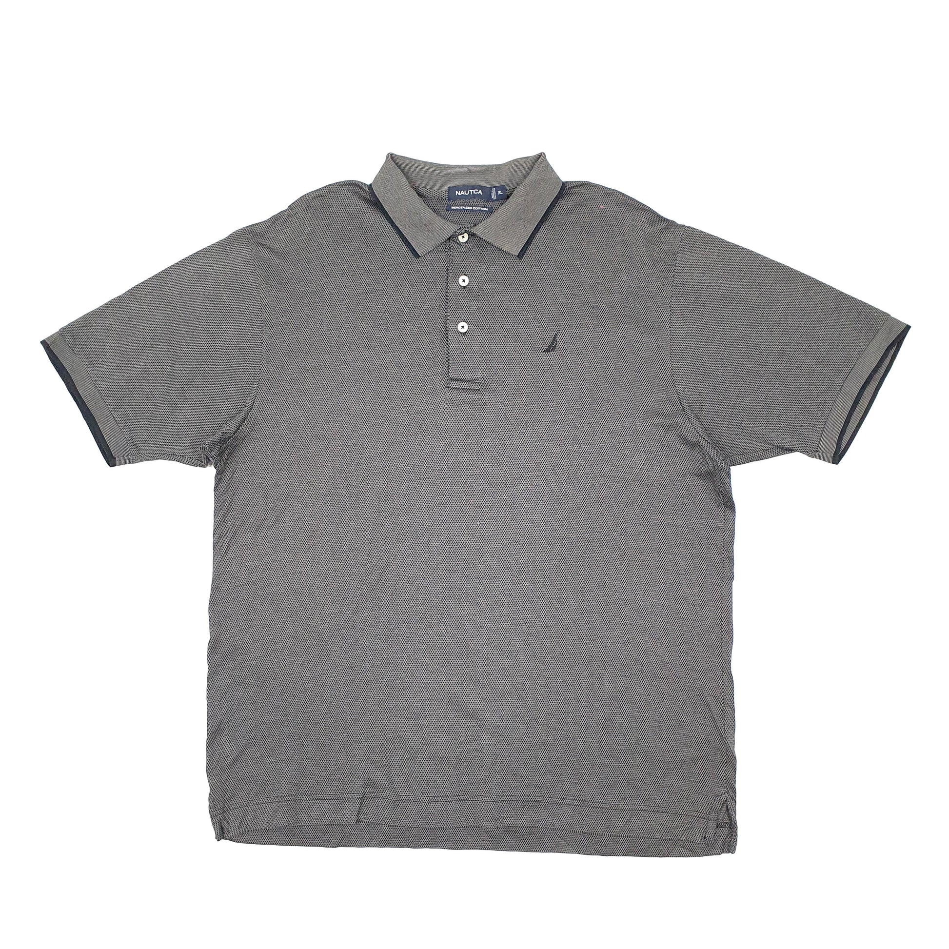Nautica Short Sleeve Polo Shirt Grey