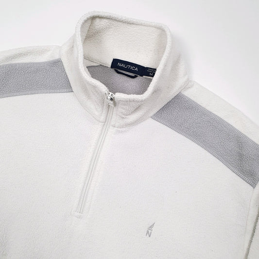 Nautica Quarter Zip Fleece L White